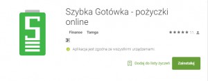 Aplikacje Szybka Gotowka